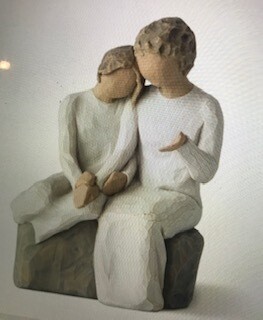 Home decor/Willow Figurine/With My Grandmother