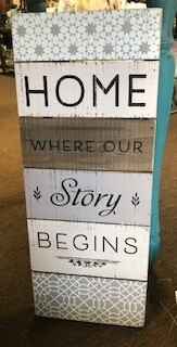 Home Decor/Wall Art/Home Where our story begins