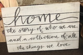 Home decor/wall art/home the story of who we are