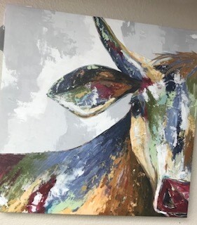 Home decor/wall art/Green Box/Scarlets Portrait/14x14