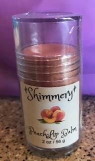 Land of Lavender/Large Shimmery Peach Lip Balm