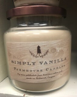 Farmhouse Candle/Made in Oregon/Simply Vanilla/Large jar