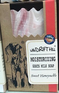 Windrift Hill/goats milk soap in Sweet Honeysuckle