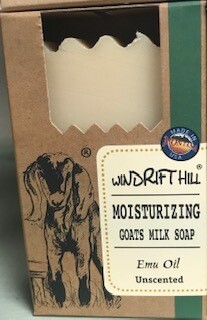 Windrift Hill/goats milk soap/Emu Oil/unscented