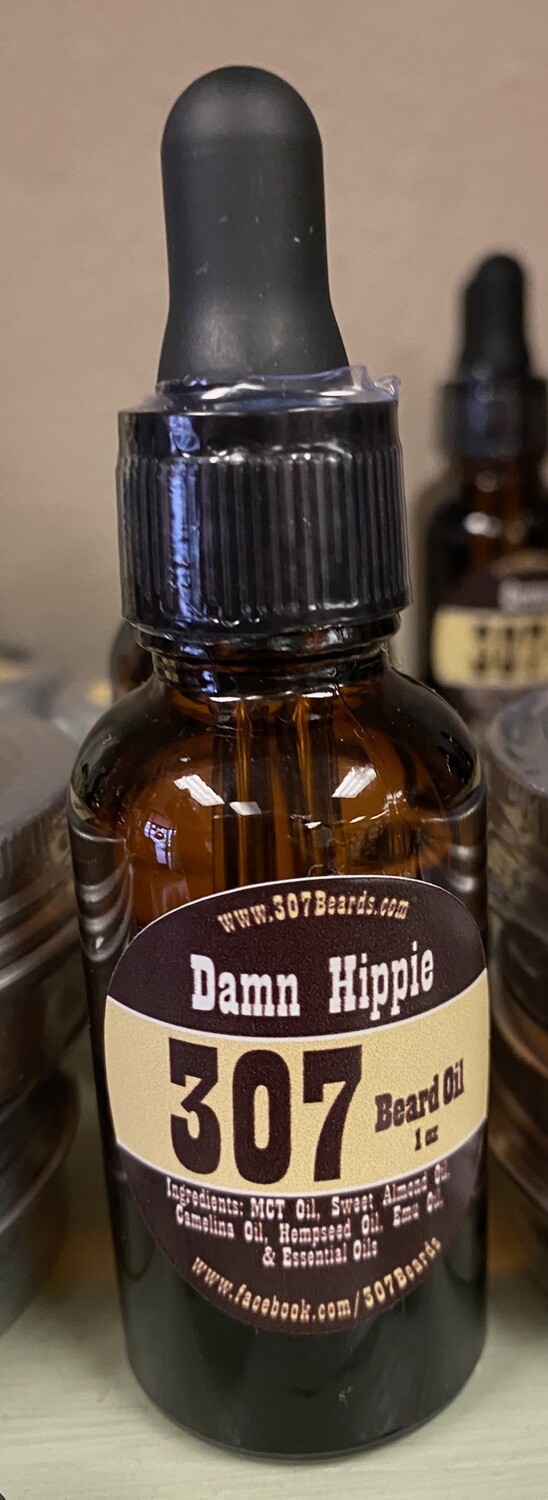 307 Beard 1 oz. oil/Damn Hippie