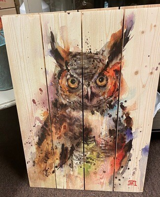 Wall Art/20x14/Wood pallet/owl