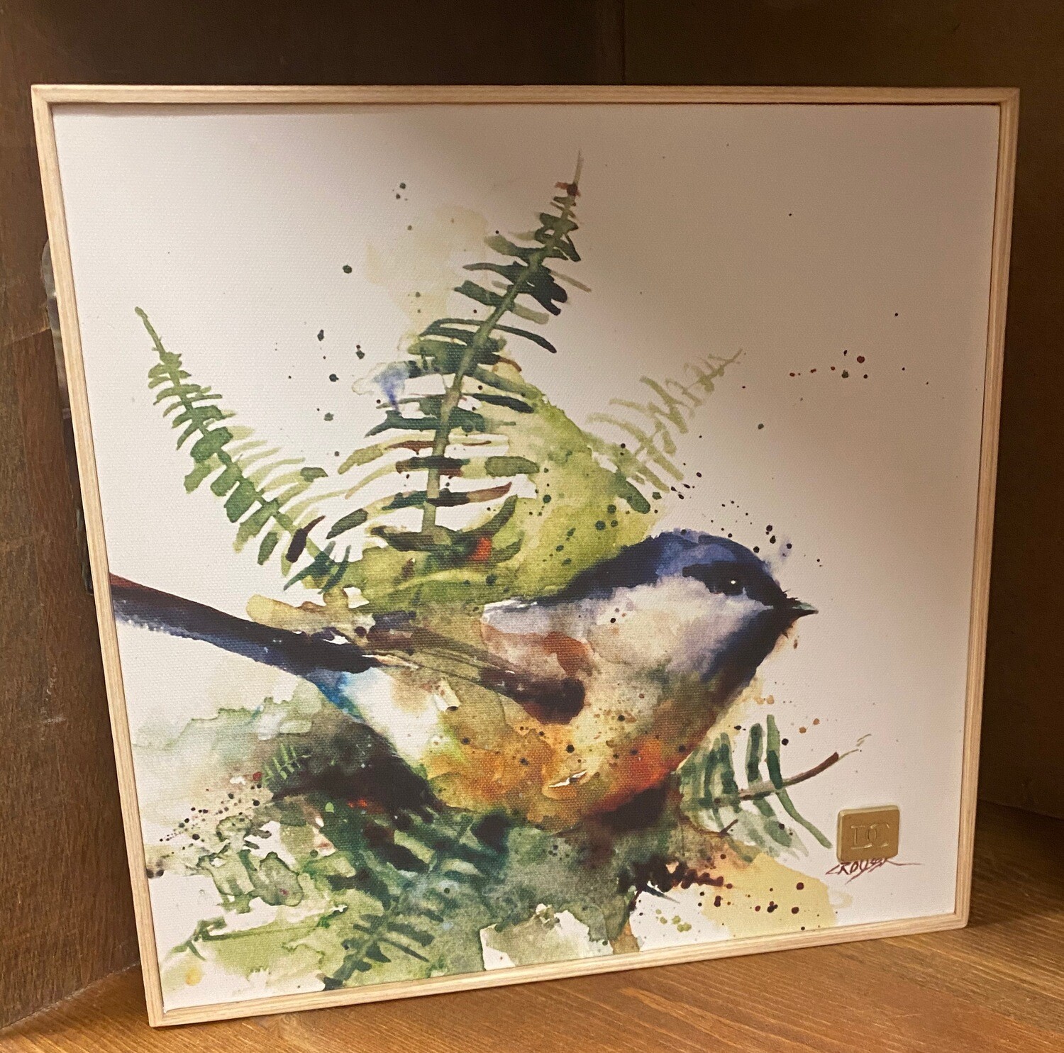 Wall Art/canvas/bird/fern/10x10