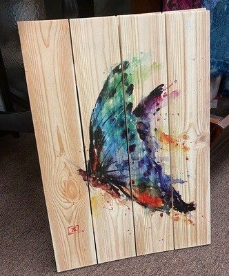 Wall Art/20x14/wood pallet/butterfly