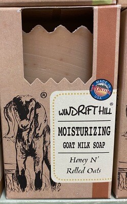 Windrift Hill/goats milk soap/honey n rolled oats