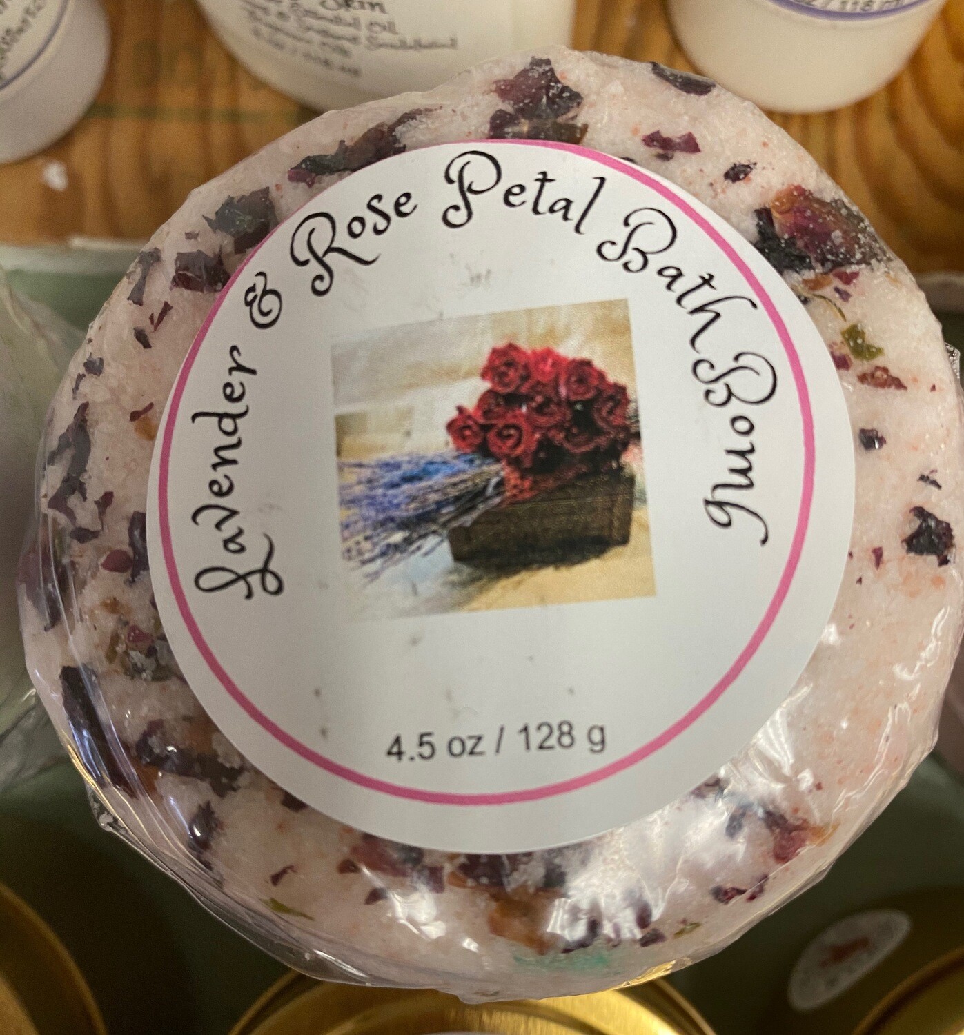 Land of Lavender/lavender and rose bath bomb