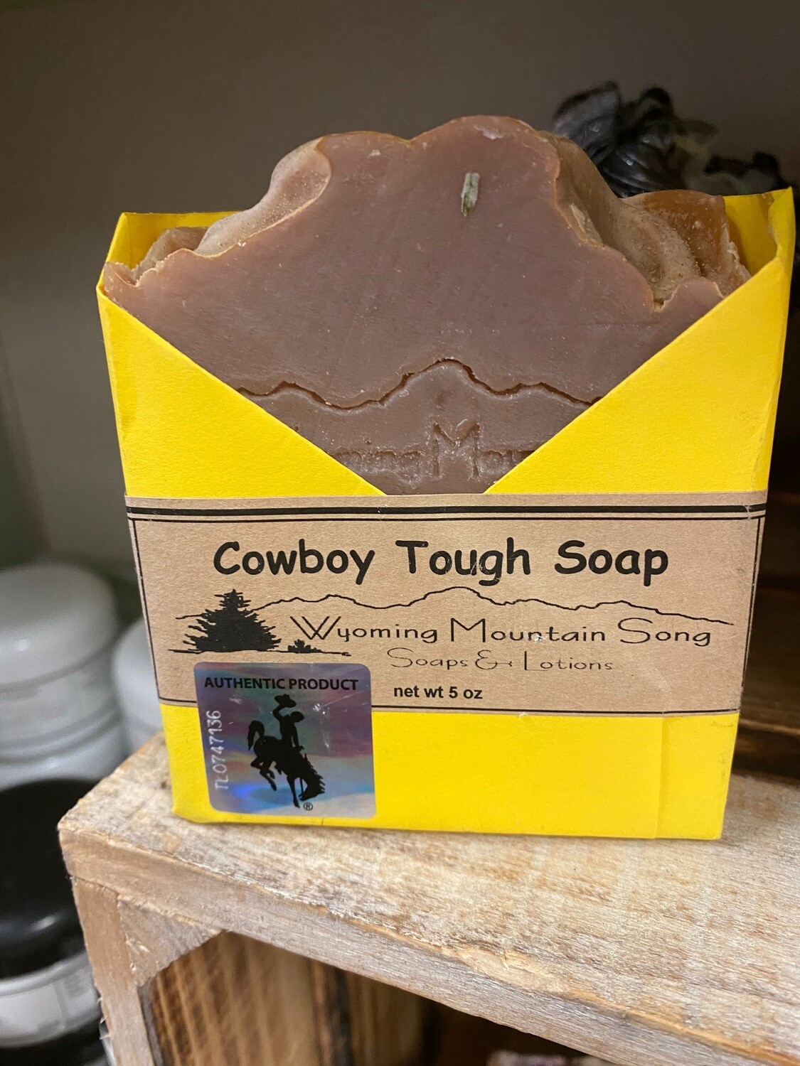 Wyoming Mountain Song soap/cowboy bought
