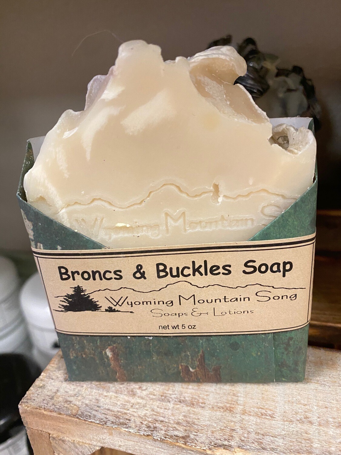 Wyoming Mountain Song soap/broncs &amp; buckles