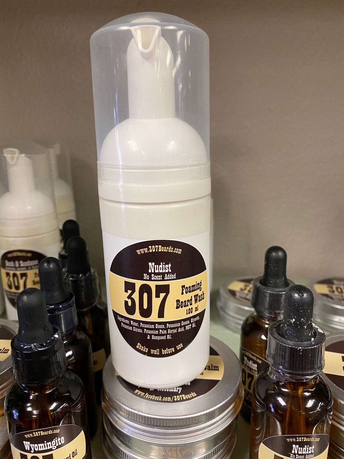307 Beard/Foaming beard wash/nudist(unscented)