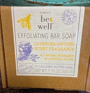 Simply Bee Well/Lavender infused honey/exfoliating soap