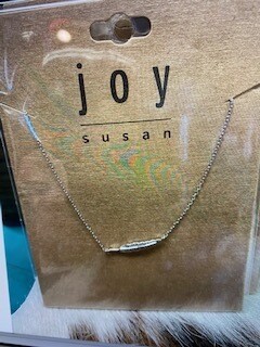 Jewelry/Joy Susan/silver feather dainty necklace
