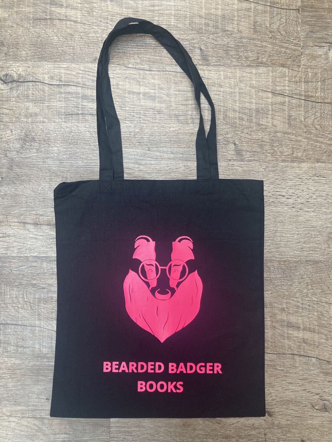 Tote Bag - Pink Logo on Black Bag!