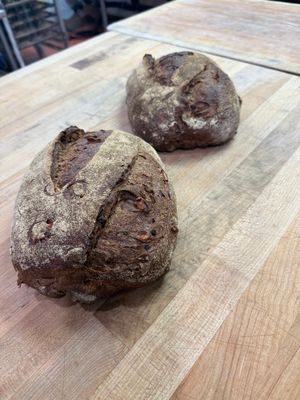 Farmers Market Levain. Candied Jalapeno, Fresh Corn, Cilantro, Sharp Chedder Cheese