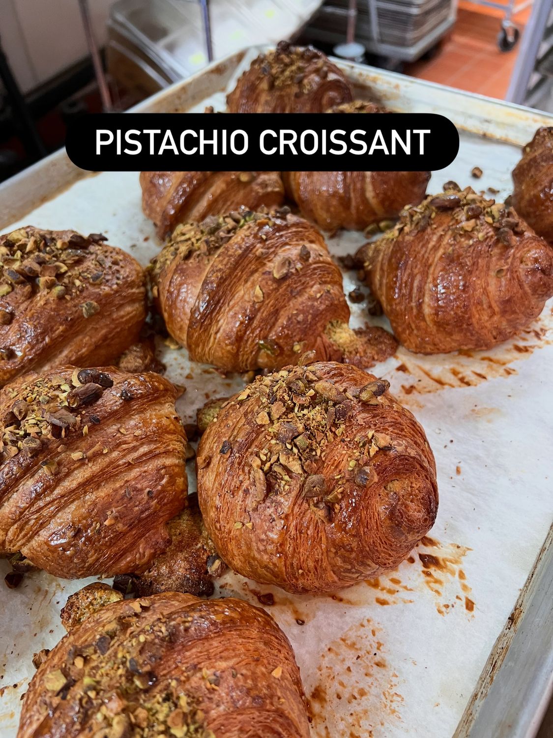 Croissant, Pistachio Paste Croissant, Pistachio Paste