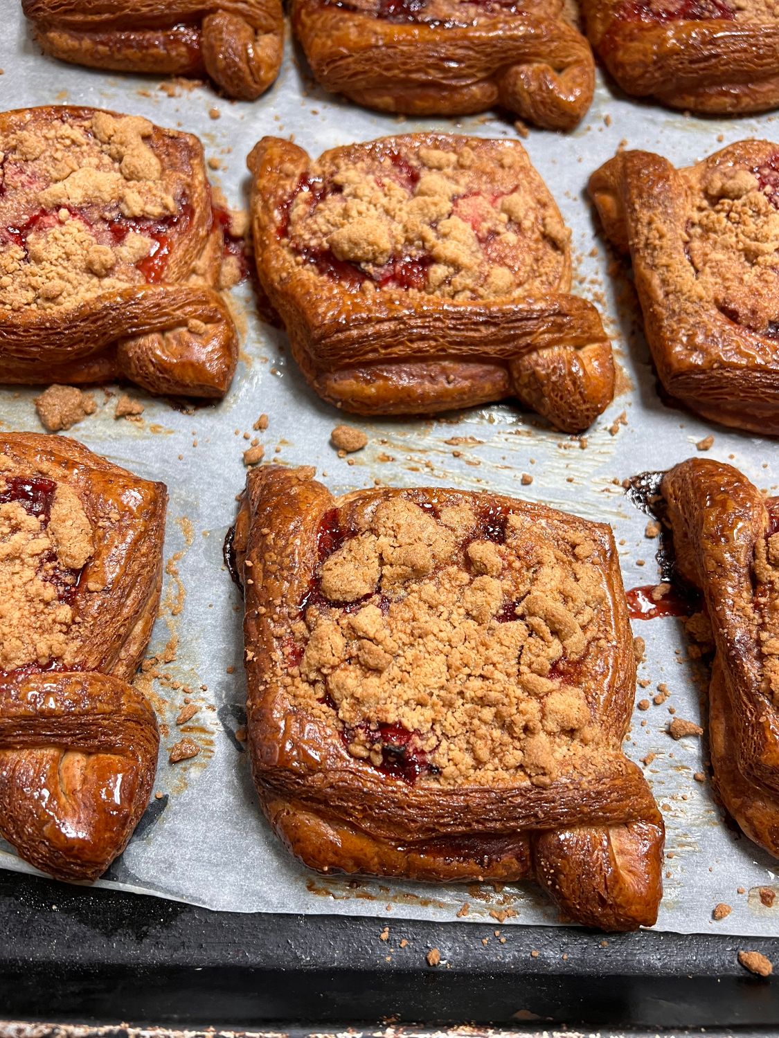 Diamond, House made Chunky Strawberry Jam with Streusel (Strawberries still in Season) Diamond, House made Chunky Strawberry Jam with Streusel (Strawberries still in Season)