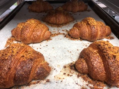 Croissant, Oaklands' Framani Ham with Gruyere and Stone ground mustard Croissant, Oaklands' Framani Ham with Gruyere and Stone ground mustard