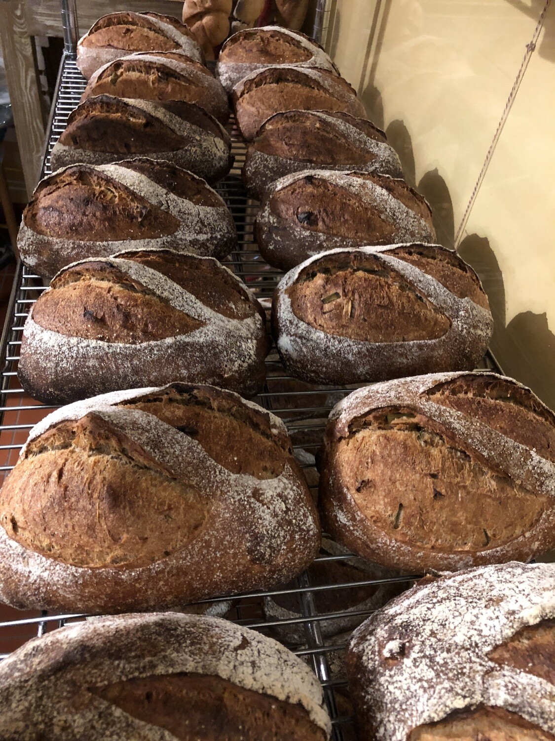 Levain, Seeded-Pumpkin, Chia, Poppy, Flax.