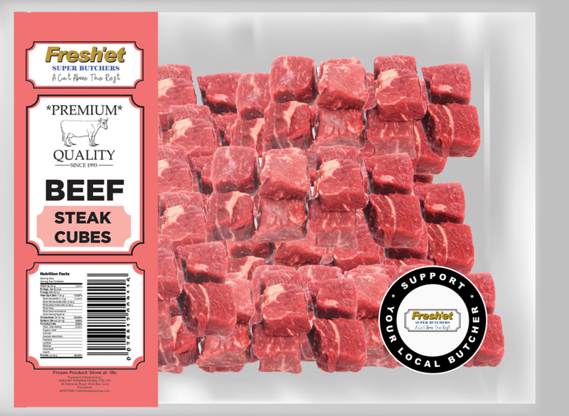 BEEF Steak Cubes-500G