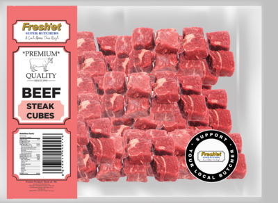 BEEF Steak Cubes-500G