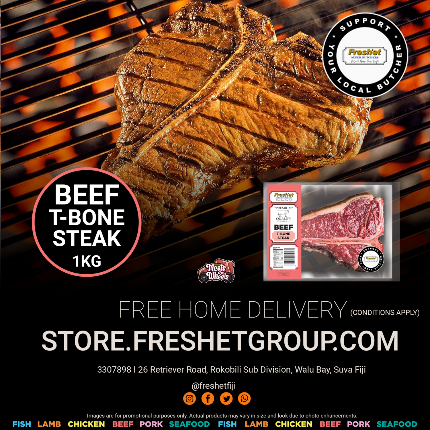 BEEF T-Bone Steak -1kg