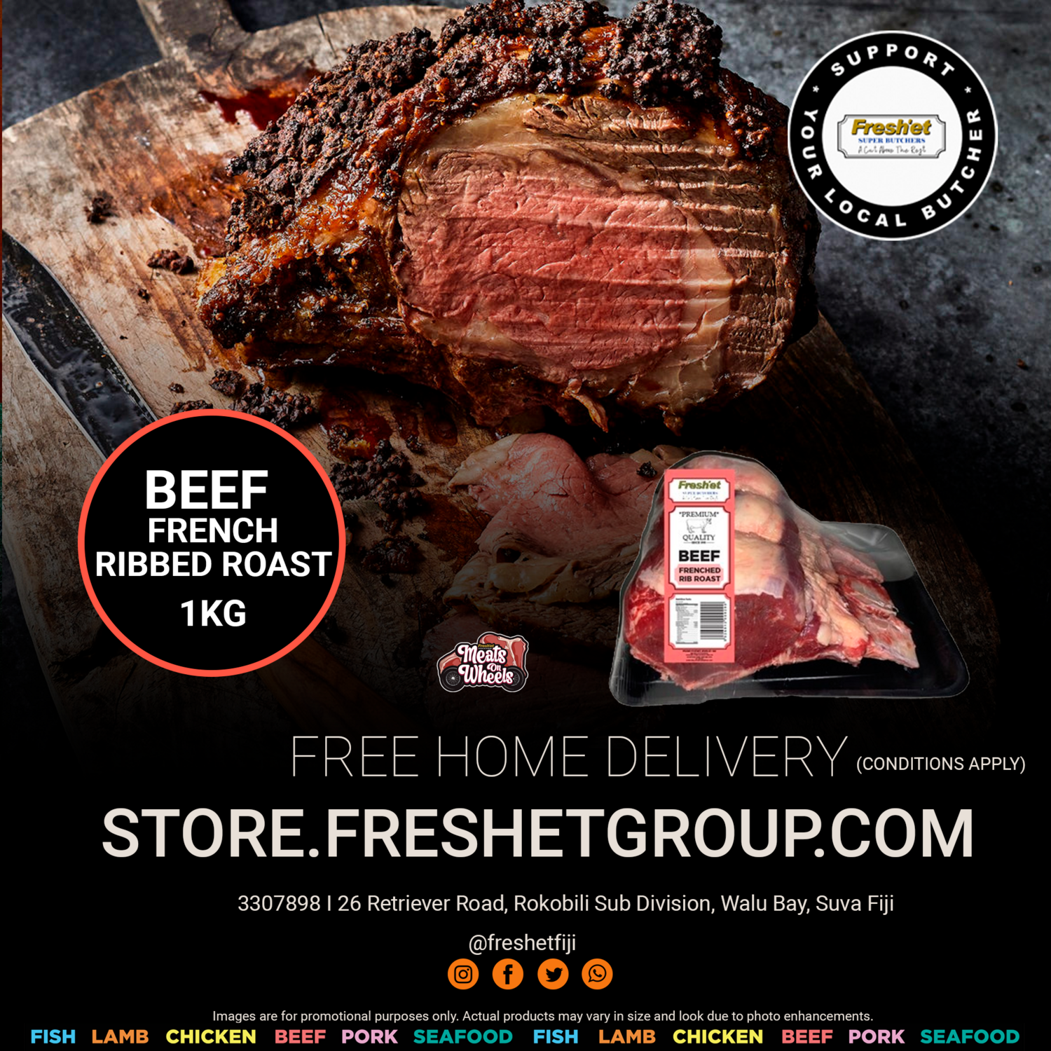 BEEF Frenched Rib Roast - 1KG