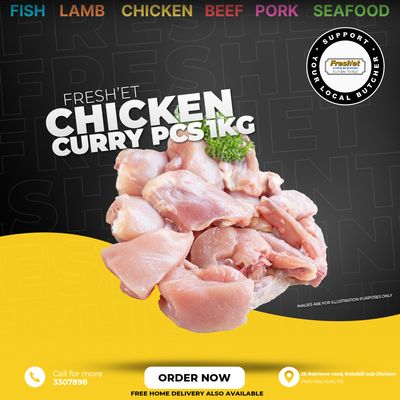 CHICKEN Curry Pieces - 1kg