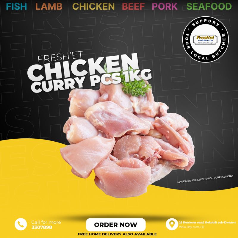 CHICKEN Curry Pieces - 1kg