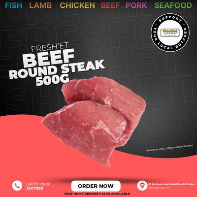 BEEF Round Steak-500g