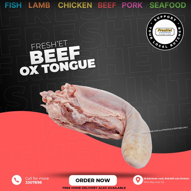 Beef Ox Tongue - $18.50 Per KG