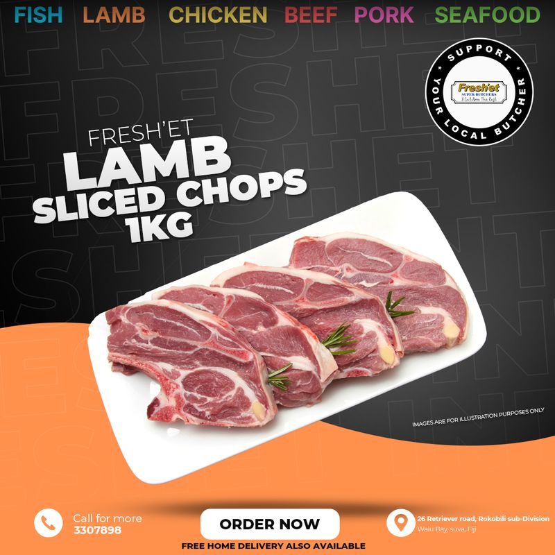 LAMB Sliced Chops - 1kg