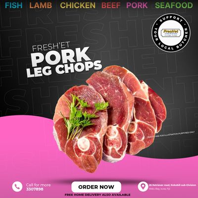 PORK Leg Chops - 1kg