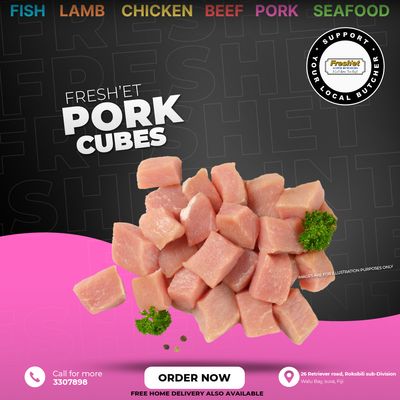 PORK Cubes - 1kg