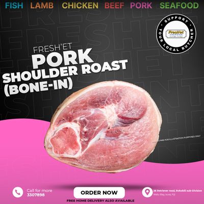 PORK Shoulder Roast - 1kg (BONE IN)