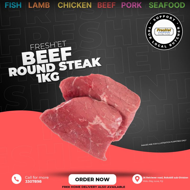 BEEF Round Steak-1kg