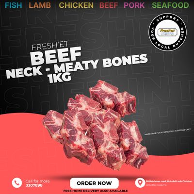 BEEF Neck Meaty Bone (Sui) - 1kg