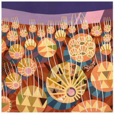 Spinifex at Sunset Print by Helen Ansell