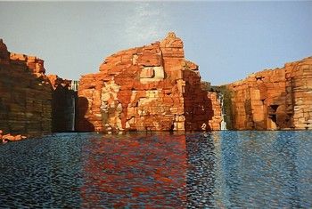 Peter Moir Print- Twin Falls King George River