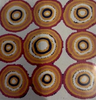 Roschelle Nampinjinpa Major / 30 x 30 cm / Warna Jukurrpa (Snake Dreaming)