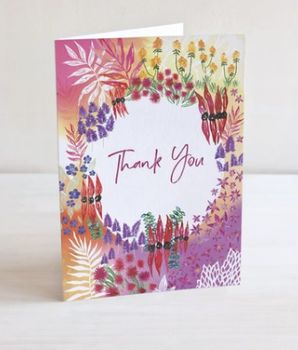 Card - wildflower - Thank you
