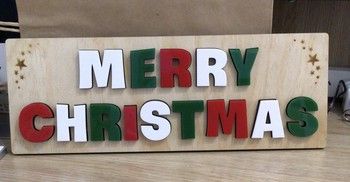 Merry Christmas Puzzle - Block