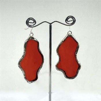 Stained Glass Earring Large