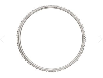 Shabana Jacobson Flora Halo Bangle Silver
