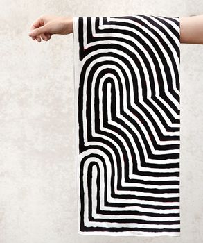One of twelve UNTITLED SCARF BY AUBREY TJANGALA