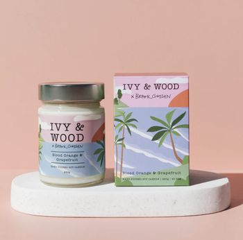 Blood Orange & Grapefruit Scented Candle