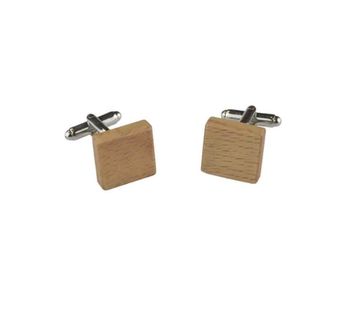 Peggy and Finn Cuff Links Tasmanian Oak