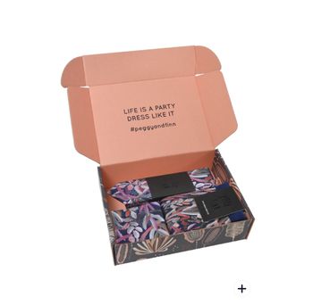 Peggy and Finn Tie Gift Box, Protea Burgundy
